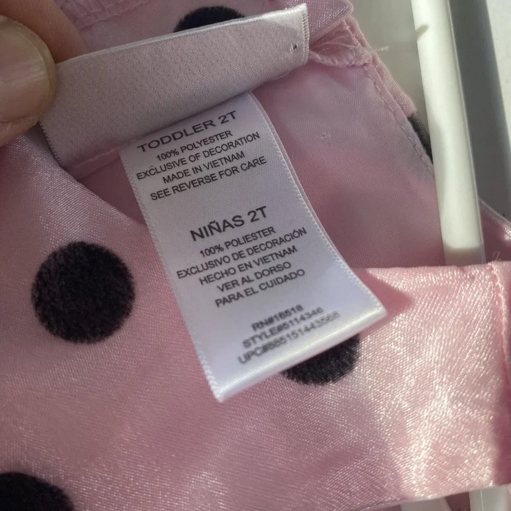 Youngland pink polka dot sundress‎ dress formal Easter wedding baby girl 2T